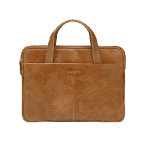 DBRAMANTE1928 SILKEBORG BORSA PER NOTEBOOK DA 13" IN PELLE PIENO FIORE  TASCA ESTERNA CUOIO