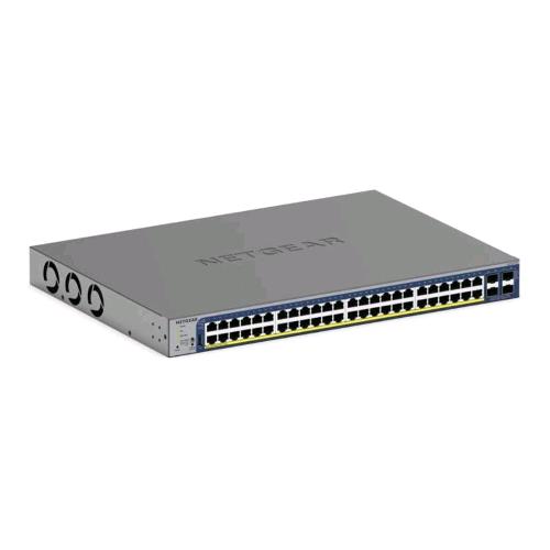 NETGEAR SMART GS752TX-300EUS SWITCH GESTITO L3 - 48 x 10/100/1000 + 4 x SFP+ DESKTOP MONTABILE SU RACK