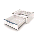 MELICONI TORRE EXTRA L60 KIT SOVRAPPOSIZIONE LAVATRICE ASCIUGATRICE IN PLASTICA CON CASSETTO ESTRAIBILE BIANCO