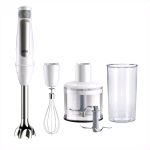 BRAUN MULTIQUICK 7 FRULLATORE A IMMERSIONE 1000 W TECNOLOGIA POWERBELL CON TRITATUTTO FRUSTA A FILO E BICCHIERE GRADUATO  BIANCO