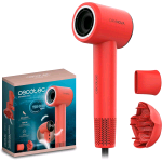 CECOTEC PHON ASCIUGACAPELLI 1600 W MOTORE BRUSHLESS 4 IMPOSTAZIONI DI TEMPERATURA GENERATORE DI IONI CON DIFFUSORE E CONCENTRATORE ROSSO 