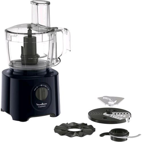 MOULINEX EASY FORCE ROBOT DA CUCINA ELETTRICO 800W 15 FUNZIONI 4 ACCESSORI CAPACITA' 1.8 LT NERO