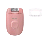 PHILIPS BRE227/00 EPILATORE ELETTRICO A FILO CON TESTINA MASSAGGIANTE ROSA