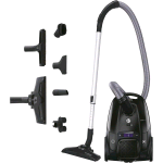 HOOVER TXLZ72HM ASPIRAPOLVERE A TRAINO CON SACCO EPA DA 3.5 LT BASSA RUMOROSITA' SPAZZOLA PARQUET CON ACCESSORI  NERO