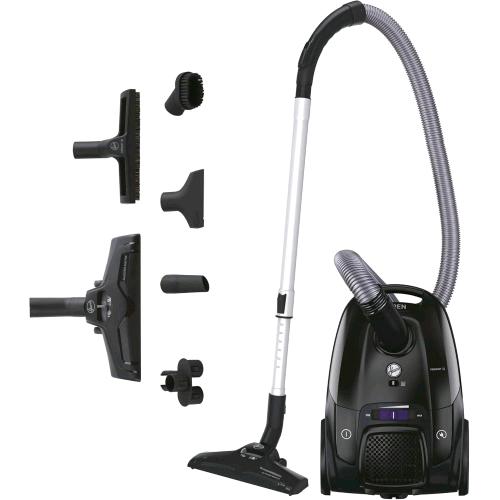 HOOVER TXLZ72HM ASPIRAPOLVERE A TRAINO CON SACCO EPA DA 3.5 LT BASSA RUMOROSITA' SPAZZOLA PARQUET CON ACCESSORI  NERO