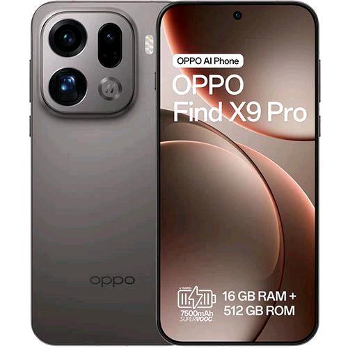 OPPO FIND X9 PRO 5G DUAL SIM 6.78" OCTA CORE 512GB RAM 16GB 5G ITALIA TITANIUM CHARCOAL