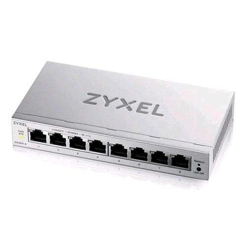 ZYXEL GS1200-8V3-EU0101F SWITCH GESTITO L2 -8 PORTE 10/100/1000 DESKTOP GRIGIO