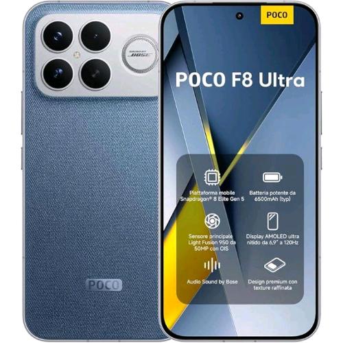 XIAOMI POCO F8 ULTRA 5G DUAL SIM 6.95" OCTA CORE 256GB RAM 12GB 5G EUROPA DENIM BLUE