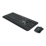 LOGITECH MK540 ADVANCED KIT TASTIERA WIRELESS LAYOUT INGLESE + MOUSE WIRELESS OTTICO COLORE NERO/BIANCO