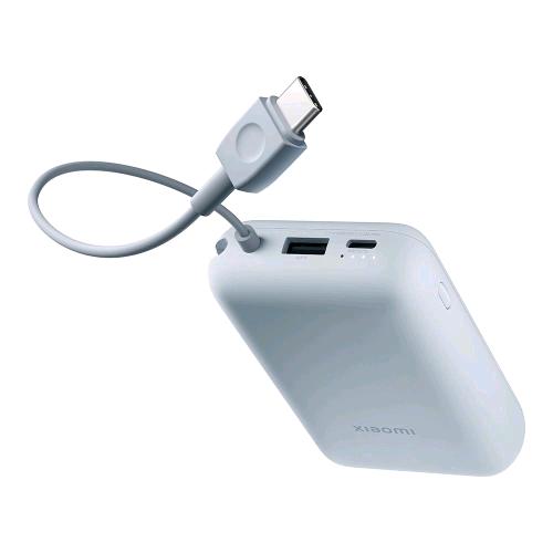 XIAOMI Mi POWERBANK 10.000mAh  22.5 W CAVO INTEGRATO USB-C 1 x USB-A 1 x USB-C BLU GHIACCIO