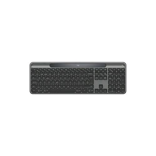 LOGITECH SLIM SOLAR+ TASTIERA BLUETOOTH MULTIDISPOSITIVO ALIMENTATA A LUCE SOLARE RICARICABILE LAYOUT ITALIANO GRAFITE