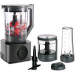 HAIER HBL7W5 011 FRULLATORE ELETTRICO TECNOLOGIA AI 3 DIVERSE CARAFFE 6 PROGRAMMI AUTOMATICI PROGRAMMA AUTO CLEAN  GRIGIO