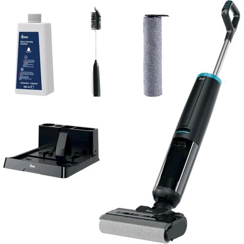 HOOVER HW3Z00 011 SCOPA ELETTRICA SENZA FILO 2 IN  1 ASPIRAPOLVERE E LAVAPAVIMENTI TECNOLOGIA ANTI TWIST AUTOPULIZIA NERO
