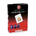 HOOVER H30S PUREFILT SACCHETTI PER ASPIRAPOLVERE A TRAINO BIANCO CONF 5 Pz. 