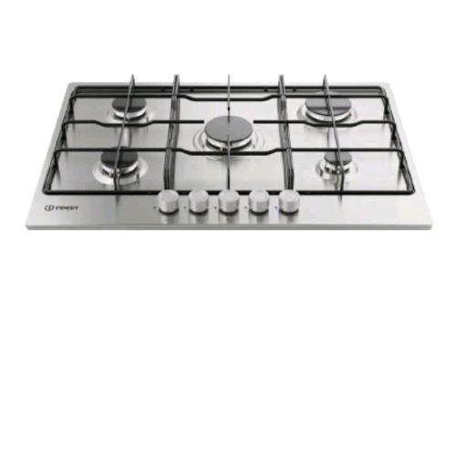 INDESIT THP 752 IX/I 1 PIANO COTTURA A GAS 73 CM 5 FUOCHI COMANDI FRONTALI PIANO IN ACCIAIO INOX 