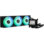 ASUS MAX GAMING LC 360 ARGB LCD DISPOSITIVO DI RAFFREDDAMENTO A LIQUIDO ALL-IN-ONE TRE VENTOLE ARGB PREINSTALLATE E ILLUMINAZIONE AURA DISPLAY IPS LCD DA 2.4" NERO