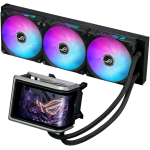 ASUS ROG RYUO IV 360 ARGB DISSIPATORE A LIQUIDO CON SCHERMO CURVO 2K AMOLED DA 6.67" PER EFFETTI 3D TUBI DA 400mm VENTOLE ARGB COMPATIBILE CON INTEL LGA 1851 E 1700 E AMD AM5 E AM4 NERO