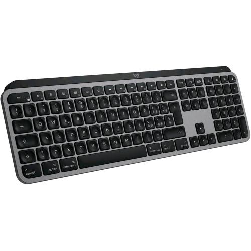 LOGITECH MX KEYS S PER MAC TASTIERA WIRELESS BLUETOOTH RICARICABILE USB-C PER MacBook Pro, Macbook Air, iMac, iPad LAYOUT ITA GRAFITE