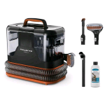 ROWENTA CLEAN IT LAVATAPPETI TESSUTI TAPPEZZERIA ELETTRICO 400W DOPPIO SERBATOIO TESTINE INTERCAMBIABILI SISTEMA AUTO PULIZIA NERO