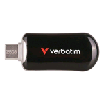 VERBATIM PLECTRA 256GB FLASH DRIVE USB-C 3.2 Gen 1 (3.1 Gen 1) NERO