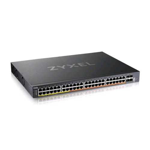 ZYXEL XMG2230-52HP-ZZ0101F NEBULAFLEX SWITCH GESTITO L3 - 32 PORTE PoE + 16 PORTE 2.5 MGigabit PoE (MAX 960W) + 4 PORTE 10GbE SFP+ MONTABILE A RACK
