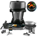 CECOTEC MAMBO COOKING ROBOT DA CUCINA MULTIFUNZIONE 1700W CON DISPENSATORE PER ALIMENTI 45 FUNZIONI BROCCA DA 5 LT  NERO