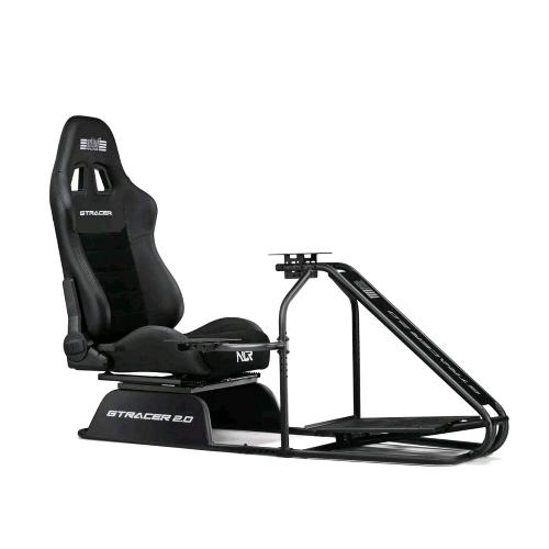 NEXT LEVEL RACING GTRACER 2.0 SIMULATOR COCKPIT SEDILE DA CORSA IN STILE GT NERO