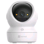 EZVIZ H6C G1 3K TELECAMERA DA INTERNO MOTORIZZATA 3K VISIONE 360 GRADI SENSORE DI MOVIMENTO AUDIO BIDIREZIONALE WI-FI DUAL BAND RILEVAMENTO FIGURE UMANE CON AI BIANCO 
