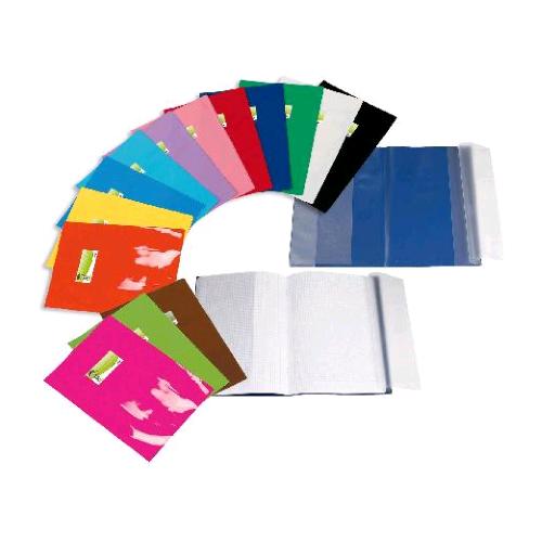 SEI ROTA COVER MAXI COPRIQUADERNO IN PVC LACCATO 21X27.7 CM A4 CON FINESTRINO SALDATO E ETICHETTA ROSA CONF 25 Pz.