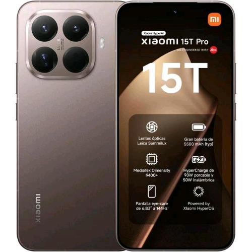 XIAOMI 15T PRO 5G DUAL SIM 6.83" OCTA CORE 1TB RAM 12GB 5G EUROPA MOCHA GOLD
