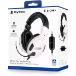 BIGBEN V3 WIRED PS4 CUFFIE GAMING CON MICROFONO STEREO LICENZA UFFICIALE SONY 1 X JACK 3.5 MM BIANCO NERO
