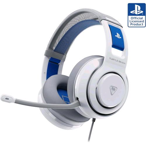 TURTLE BEACH ATLAS 200 CUFFIE GAMING CON MICROFONO CABLATE LICENZA UFFICIALE SONY PLAYSTATION DRIVER NANOCLEAR DA 50mm MICROFONO FLIP-TO-MUTE BIANCO BLU