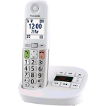 PANASONIC KX-TGU430EXW TELEFONO CORDLESS DECT TASTI GRANDI SEGRETERIA VIVAVOCE COMPATIBILE CON APPARACCHI ACUSTICI BIANCO