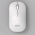 ACER AMR130 MOUSE OTTICO WIRELESS DUAL MODE BLUETOOTH 5.2 + WIRELESS 2.4GHz 4 PULSANTI 1.600 DPI REGOLABILI BIANCO