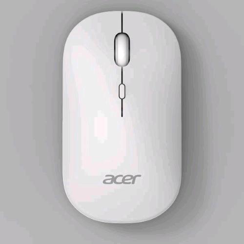ACER AMR130 MOUSE OTTICO WIRELESS DUAL MODE BLUETOOTH 5.2 + WIRELESS 2.4GHz 4 PULSANTI 1.600 DPI REGOLABILI BIANCO