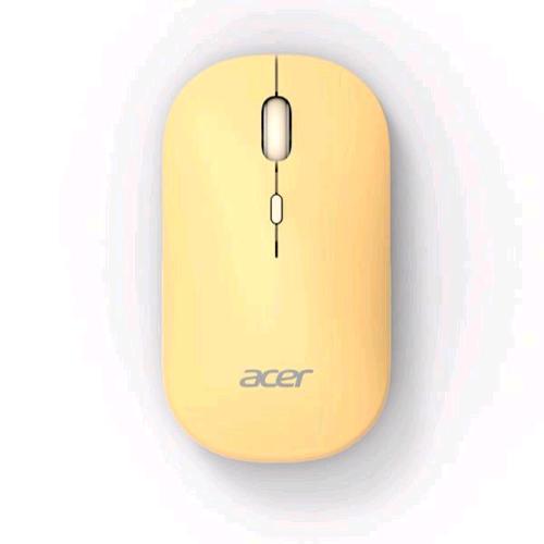 ACER AMR130 MOUSE OTTICO WIRELESS DUAL MODE BLUETOOTH 5.2 + WIRELESS 2.4GHz 4 PULSANTI 1.600 DPI REGOLABILI GIALLO