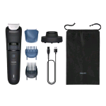PHILIPS BT5780/15 SERIE 5000 REGOLABARBA RICARICABILE FINO A 100 MINUTI DI AUTONOMIA TECNOLOGIA BEARDSENSE CON ACCESSORI NERO