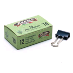 LEONE DELL'ERA MOLLE FERMACARTE 19 mm NERO CONF 10 X 12 Pz.