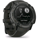 GARMIN INSTINCT 2X SOLAR SMARTWATCH 50mm RICARICA SOLARE AUTONOMIA INFINITA DISPLAY 1.1" TORCIA LED GPS MULTI-BANDA +30 APP MULTISPORT CARDIO SpO2 PAY CONNECT IQ GRAPHITE