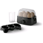 PHILIPS EGG COOKER 3000 SERIES CUOCIUOVA FINO A 6 UOVA (MORBIDE, MEDIE, SODE, IN CAMICIA) 400 W VASSOIO PER UOVA IN CAMICIA E ACCESSORIO PER PERFORATURA NERO