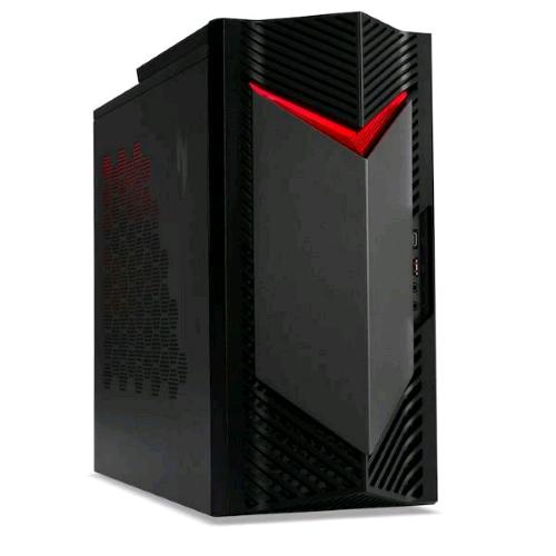 ACER NITRO 50 N50-656 GAMING i5-14400F RAM 16GB SSD 1TB NVMe-NVIDIA GEFORCE RTX 5060 8GB-WI-FI 6 + GIGABIT LAN-TASTIERA MOUSE-WIN 11 HOME NERO (DG.E3UET.022)
