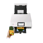 CANON PIXMA TS8751 STAMAPANTE MULTIFUNZIONE INK JET A COLORI A4 WI-FI GOOGLE CLOUD PRINT E APPLE AIRPRINT DUPLEX SCANNER PIANO  10ppm USB BIANCO