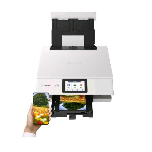 CANON PIXMA TS8751 STAMAPANTE MULTIFUNZIONE INK JET A COLORI A4 WI-FI GOOGLE CLOUD PRINT E APPLE AIRPRINT DUPLEX SCANNER PIANO  10ppm USB BIANCO