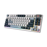 MSI FORGE GK600 TKL WIRELESS TASTIERA MECCANICA RGB LED USB-C BLUETOOTH 2.4GHz LAYOUT ITA WHITE DARK BLUE