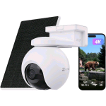 EZVIZ EB8 PRO4G KIT TELECAMERA DA ESTERNO MOTORIZZATA 4K MODULO 4G + WI-FI A BATTERIA + PANNELLO SOLARE DI RICARICA GPS INTEGRATO RILEVAMENTO DI PERSONE/VEICOLI/ANIMALI