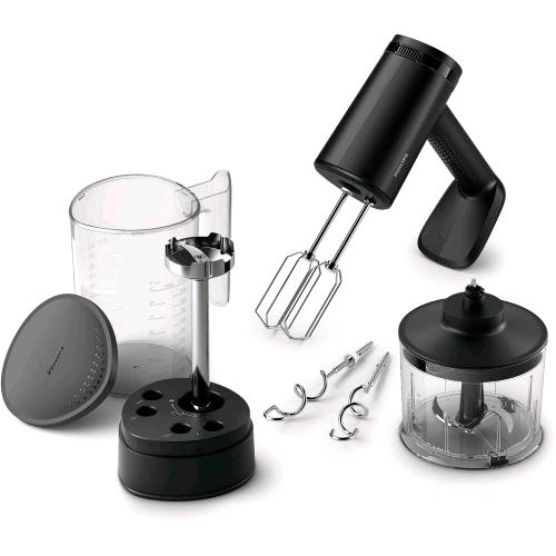PHILIPS HR3781/20 SBATTITORE ELETTRICO 3 IN 1 500W 5 VELOCITA' CON BICCHIERE TUTTO IN 1 DA 1LT NERO