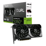 ASUS DUAL-RTX5060TI-8G NVIDIA NVIDIA GEFORCE RTX 5060 Ti 8 GB GDDR7 DUAL FAN PCI Express 5.0 - 1 x HDMI 3 x DISPLAYPORT