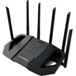 ASUS TUF GAMING BE6500 ROUTER WIRELESS WI-FI 7 DUAL BAND 2.4/5GHz 6500 Mbit/s 4 PORTE 2.5 GIGABIT ETHERNET 6 ANTENNE ESTERNE NERO