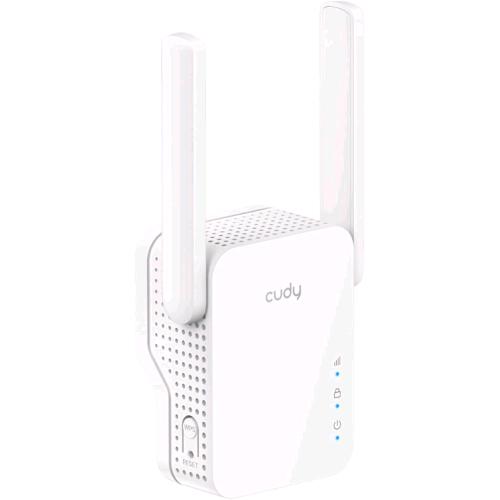 CUDY RE300 WI-FI 6 RANGE EXTENDER REPEATER AX3000 MESH WPS 2 ANTENNE ESTERNE BIANCO
