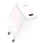 CUDY CH30_EU CHARGER CARICABATTERIE DA RETE GaN 30 W USB-C BIANCO
